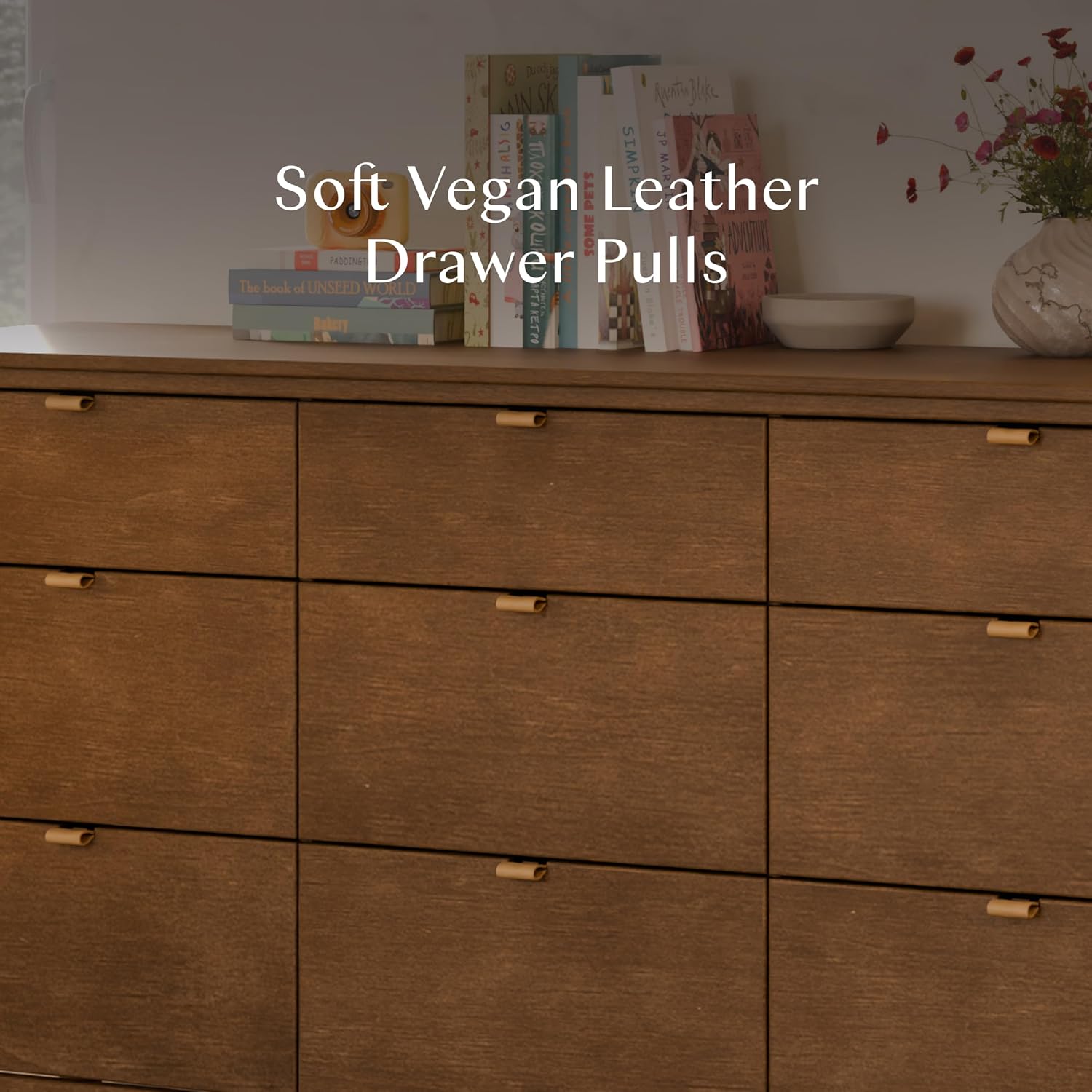 Babyletto Kids 9-Drawer Baby Dresser, GREENGUARD Certified, Natural Walnut | TSCA-Compliant, Boho-Inspired Wooden Dresser for Nursery, Bedroom & Living Room, Ships Fully Assembled, Anti-Tip Kit Included