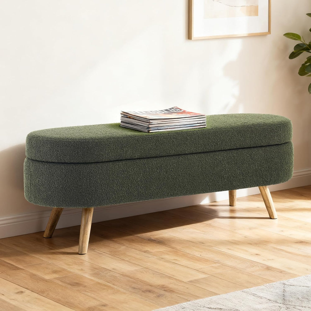 Storage Bench, 43" Storage Ottoman Bench, Shoe Storages Benches for Bedr...