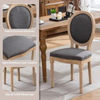 SoarFlash Kitchen Table and Chairs for 2, 31.5" Dining Table Set for 2 with French Dining Chairs, 3 Piece Round Kitchen Table Set, Dining Room Table Set for Small Space, Apartment