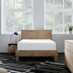 Signature Design by Ashley Full Size Chime 12 Inch Medium Firm Memory Foam Mattress with Green Tea & Charcoal Gel for Pressure Relief, Fiberglass Free, Mattress In A Box