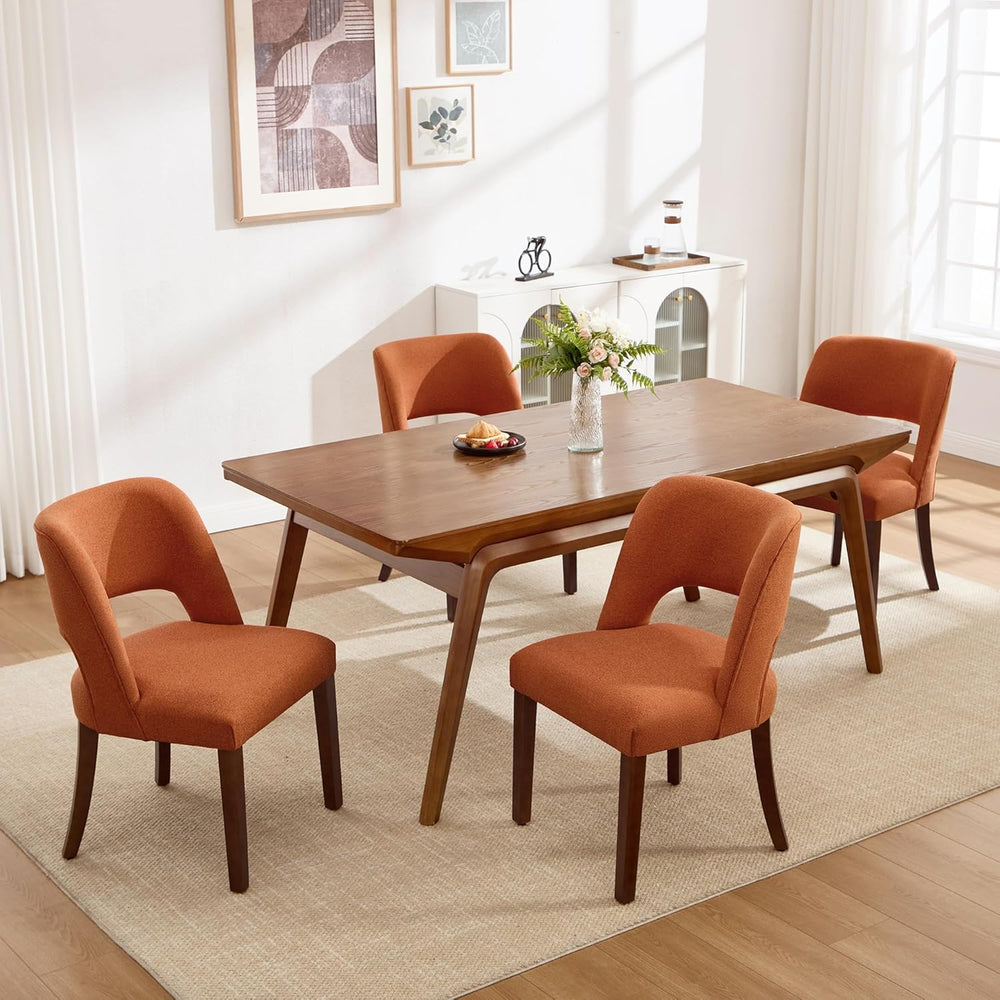 Dining Chairs Set of 4,Modern Dining Room Chairs with Thick Cushions,Upholste...