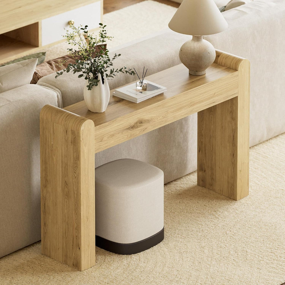 Lulive Arc Entryway Table, 47 Inch Curved Console Table for Hallway | Rounded...