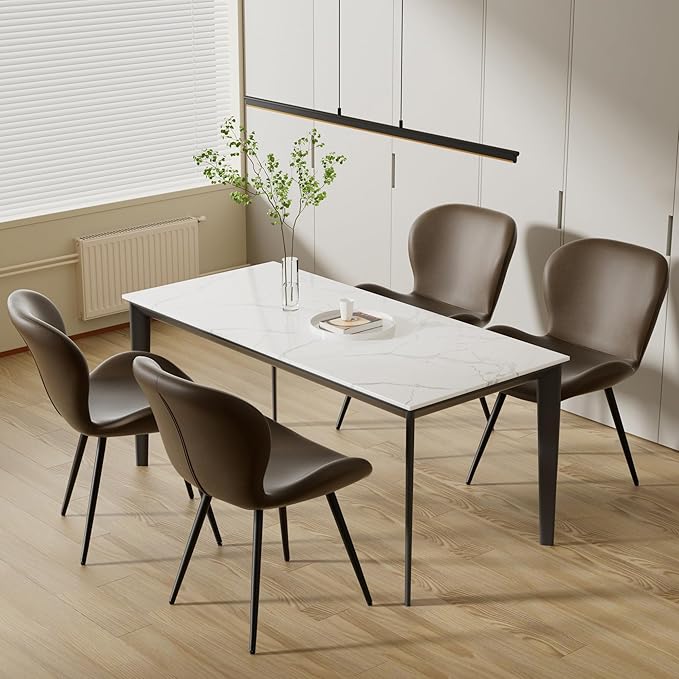Nalupatio Dining Chairs Set of 2, Modern Dining Room Chairs Comfy Backrest Th...