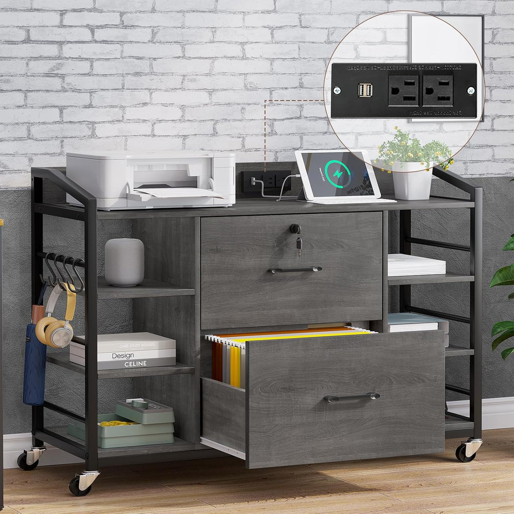 SEDETA 44" File Cabinet with Lock, Filing Cabinet fits Legal/Letter Size...