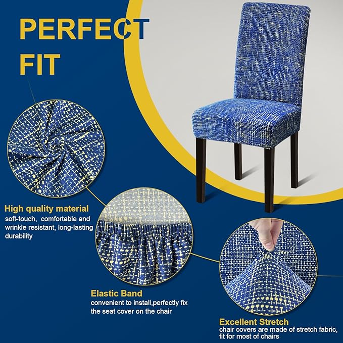 Chair Covers, Stretch Kitchen Chair Covers/Dining Chair Covers for Dining Roo...