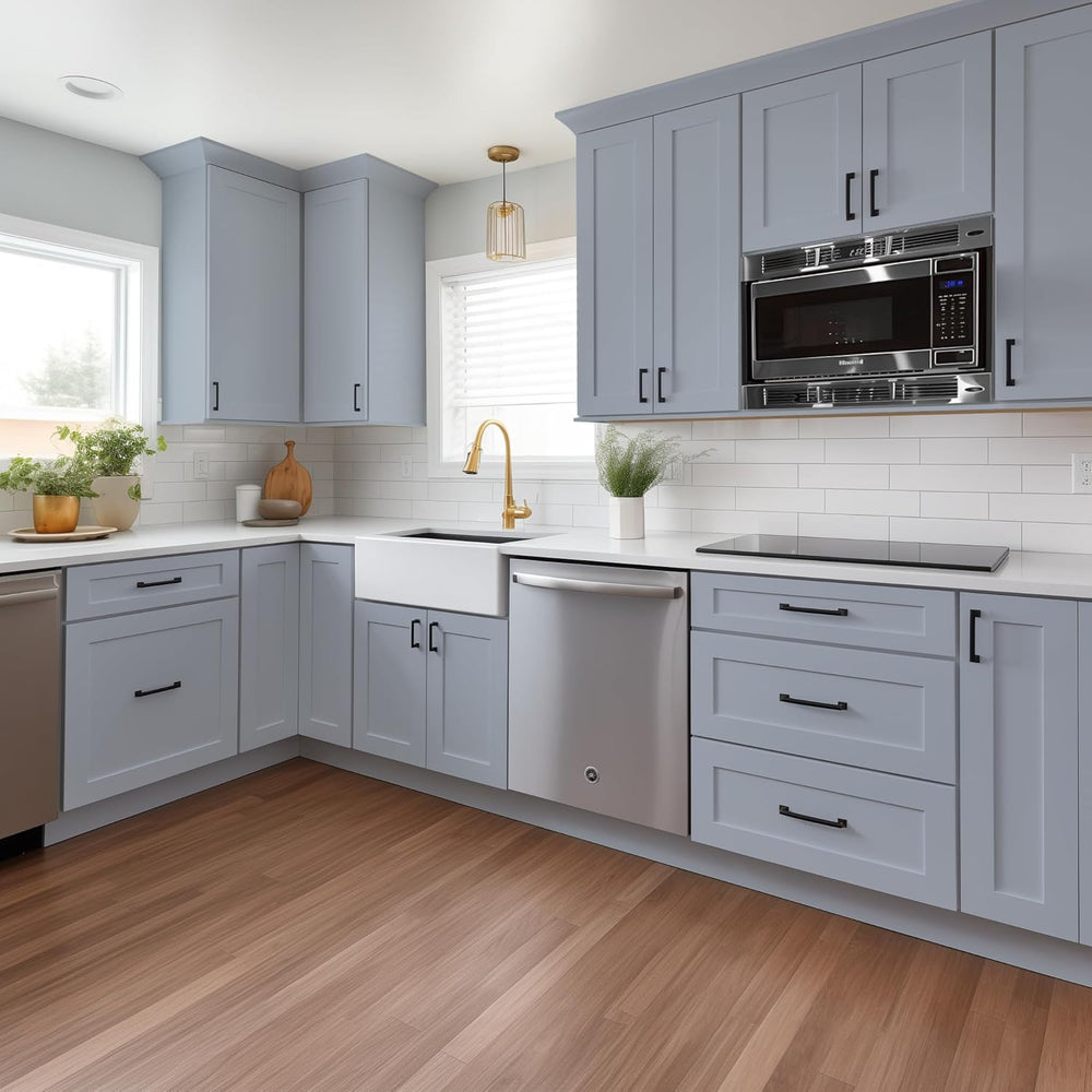Solid Wood Shaker Wall Cabinet for Microwave – Space-Saving RTA with Open She...