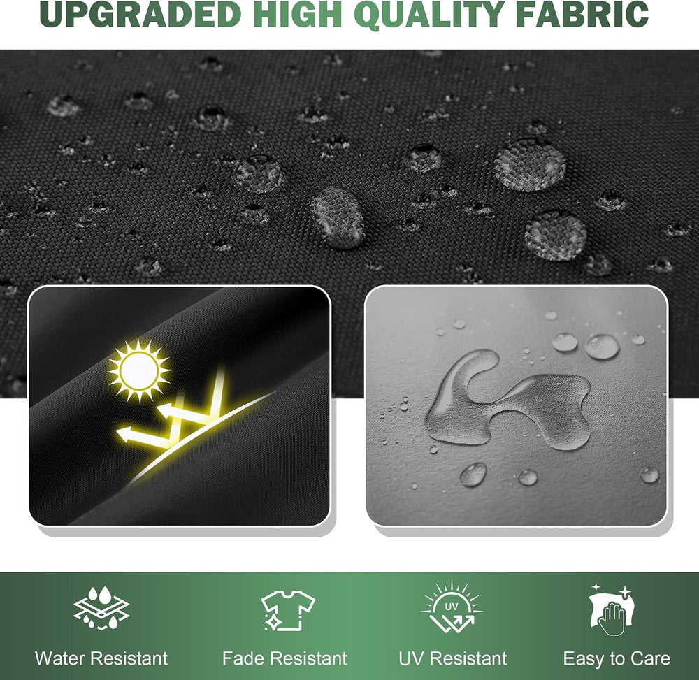 Outdoor Chair Cushions Set of 4, 19x19x3 Inch Waterproof & Fade Resistant...