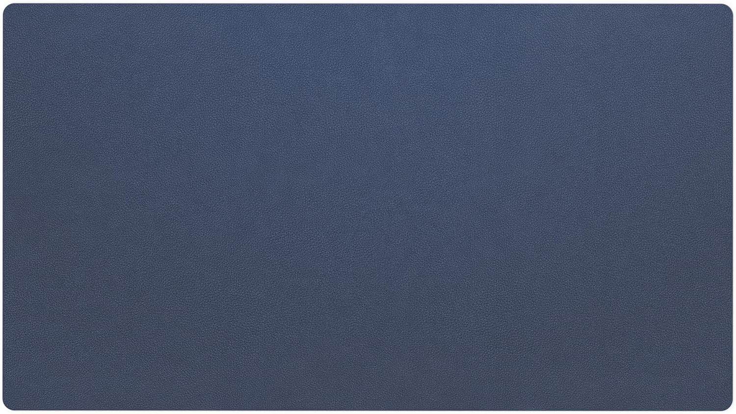 Nekmit Leather Desk Blotter Pad 36 x 20 Inches, Flat, Non-Slip, Waterproof, Blue