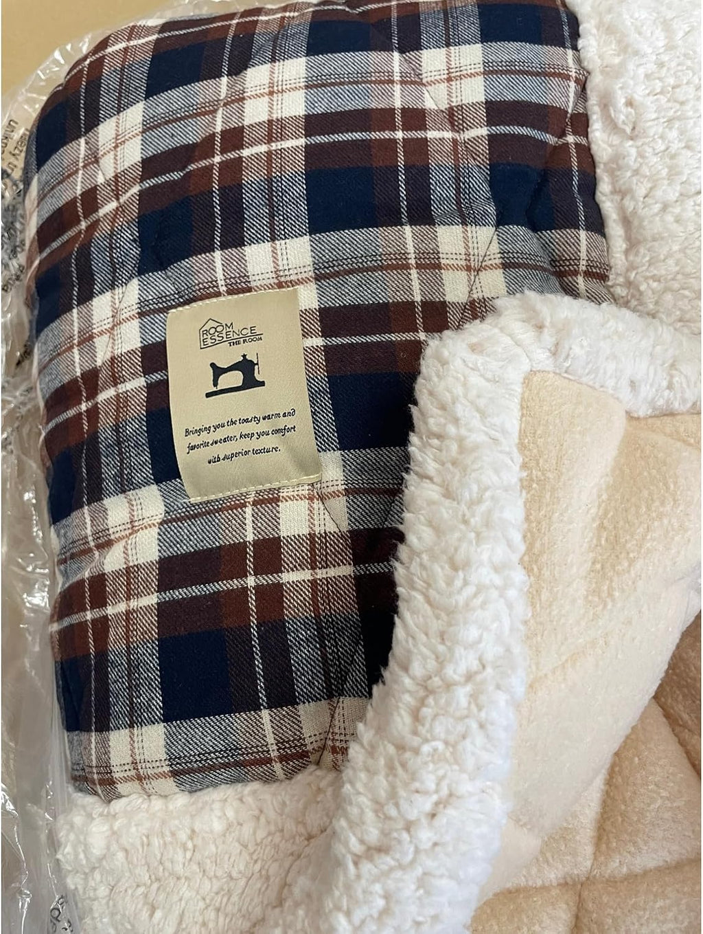 AZUMAYA Kotatsu Futon Comforter Square Shape W75 x D75 Inches, Polyester Fabric Material, Home and Living, Navy Checked Design KK-103BL, This Order Comes only Futon Comforter