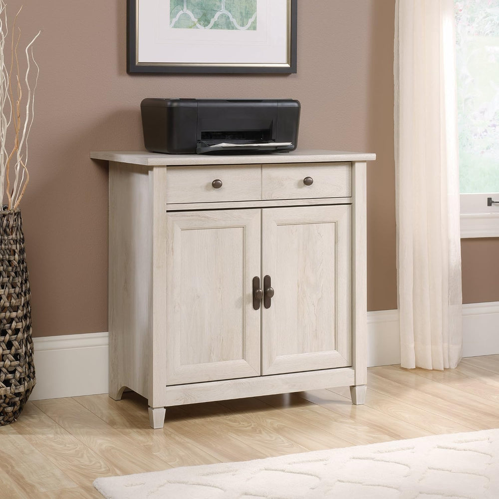 Sauder Edge Water Accent Storage Cabinet with Doors, Utility Cabinet, in Chal...