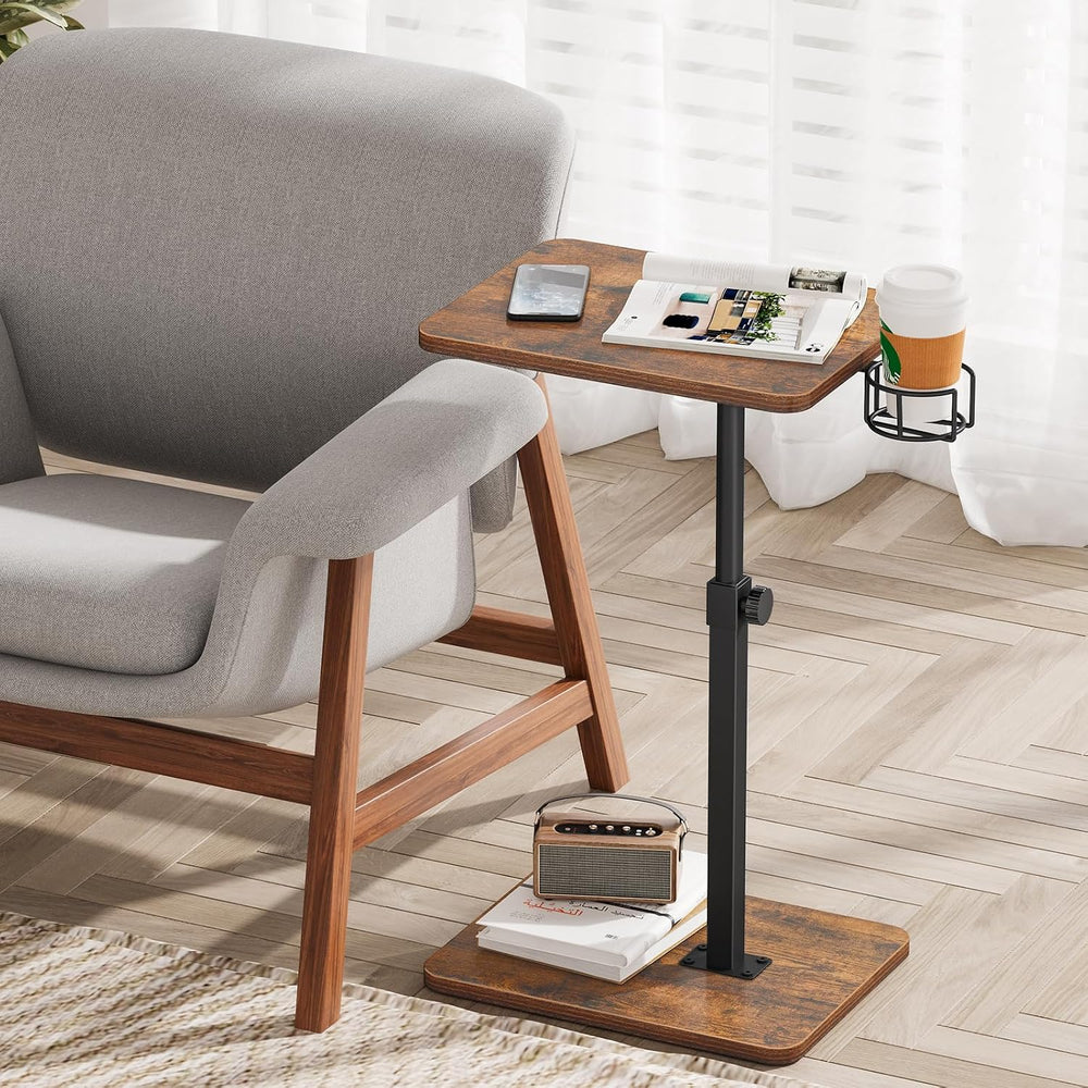 Giikin TV Tray Table, 360° Swivel Height Adjustable TV Trays for Eating on Co...
