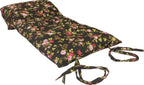 D&D Futon Furniture Queen Size Rose Black Traditional Japanese Floor Futon Mattresses, Cotton Battings/Foam/Polyester Batting, Shikifuton, 80 x 60 x 3 in Thick