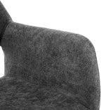 Mid Century Modern Dining Chairs Set of 6 & 4 & 2 Comfy Accent Chair Upholstered Fabric Kitchen Dining Living Room Chairs for Bedrooms Waiting Room Home Arm Desk Chair No Wheels (Charcoal, 6)