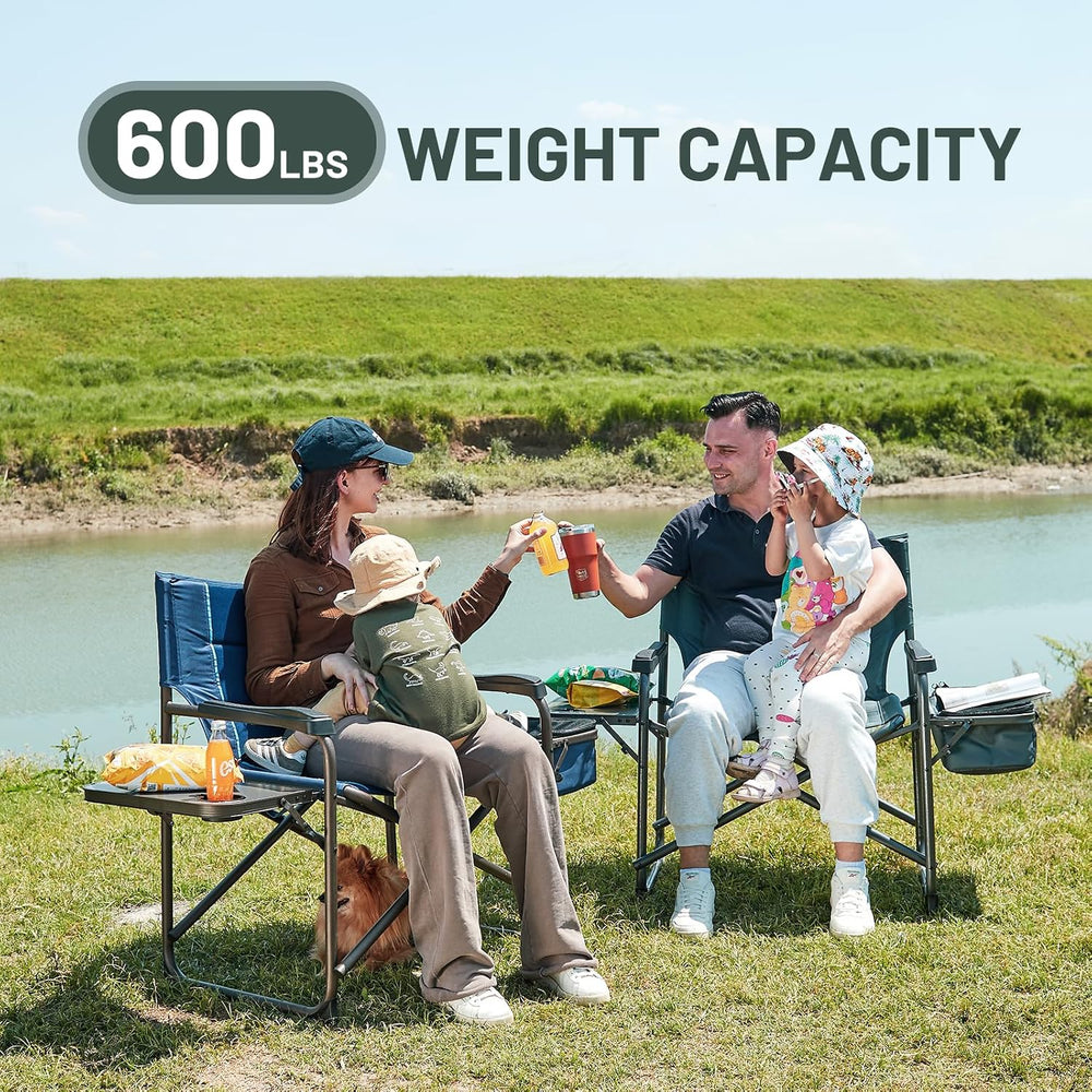 Timber Ridge XXL Oversized Directors Chair 600lbs - Heavy Duty Camping Chair ...