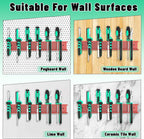 Screwdrivers Pliers Holder Wall Mount, Metal Utility Storage Rack for Pliers Small Tools, Screw Driver Organizer Suitable Garages Homes Workshops Sheds (23 holes 1PC Red)