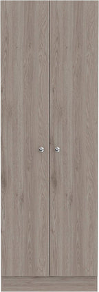 Modern Kitchen Pantry, Gray Storage Cabinet with 5 Shelves & Double Door, Easy to Maintain, for Dining Room