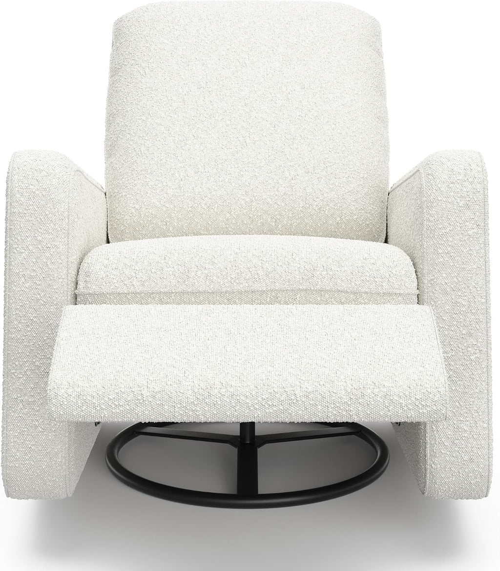 Graco Teddi Nursery Power Recliner Swivel Glider, Ivory Boucle | Electronic Power Recline, OEKO-TEX 100 Certified, USB-A & USB-C Charger, Premium Cushioning & Comfort, Glider Rocking Chair