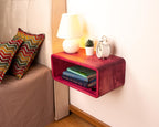 Floating Nightstand Wooden, Bedside Table, Nightstand Shelf, Handmade, Wall Mounted Bedside Shelf, Minimalist and Unique Style (Tokyo)