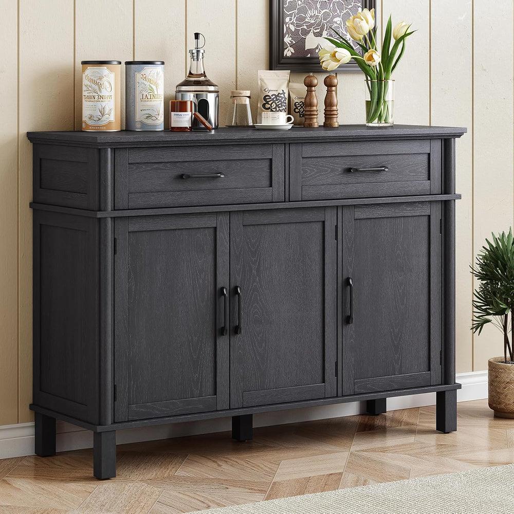 ONBRILL 48 Inches Buffet Cabinet with Storage, Farmhouse Sideboard Buffet w/2...