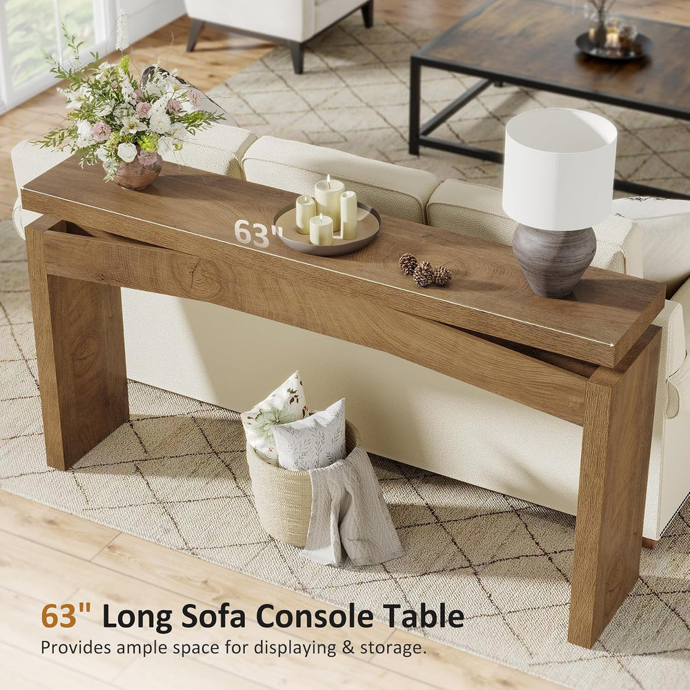 Celaform 63 Inch Console Tables for Entryway Farmhouse Style | Long Sofa Tabl...