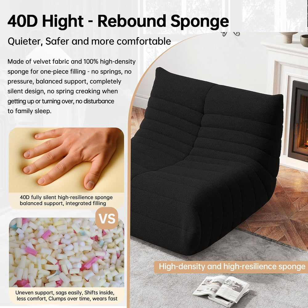 WHGBJA Bean Bag Chair for Adults, Lazy Bean Bag Sofa for Bedroom, Living Room...