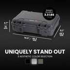 NANUK 910 Waterproof Watch Case with Foam Insert, Graphite