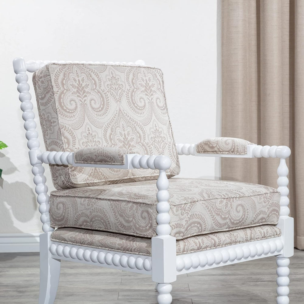 DTY Indoor Living Silverthorne Spindle Accent Chair, Mid Century Modern Farmh...