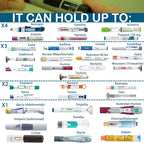4ALLFAMILY Explorer Insulin Cooler Travel Case TSA Approved 72H (1–7 Medication Pens) – On–The–Go Medical Cooler with Biogel Ice Pack – Diabetes Travel Case for Insulin Pens & EpiPens (Blue)