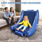 Sensory Rocking Chair for Kids, Inflatable Sensory Rocker with Electric Air Pump for Autistic ADHD Children, Air Cloud Autism Chair - Soft, Comfy & Heavy Duty - Blue
