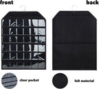 PACMAXI Wall Hanging Badge Button Pins Organizer Display Storage Stand, Enamel Pin Display Holder,hold Up To 36 Pins (Black)