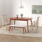 IC International Concepts Mission Side Chair with Arms Solid Parawood, Box Seat Construction, Kitchen/Dining, 22"W x 21"D x 39"H, 225 Lbs Wt. Capacity, DIY, Paint/Stain In Any Color, Unfinished