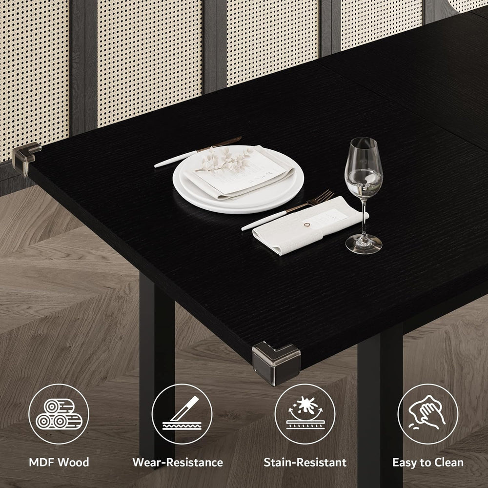 iPormis 5-Piece Dining Table Set for 4-8 People, Extendable Kitchen Table Set...