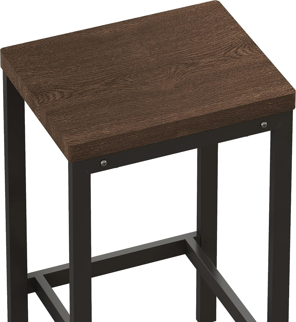 Bar Table and Chairs Set, 60.24” Long Pub Table with 3 Stools, High Top Desk ...