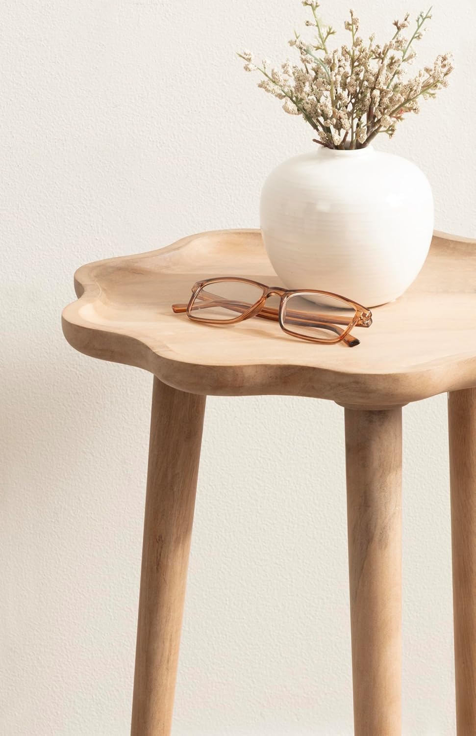 Kate and Laurel Alezar Modern Wooden Round Side Table, 15 x 15 x 22, Light Na...