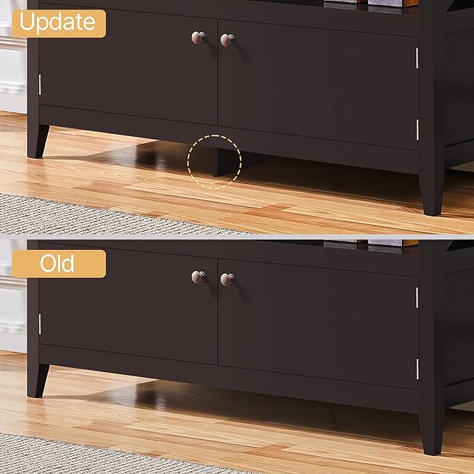 Yaheetech Wooden TV Stand for TVs Up to 48 inch, Media Entertainment Center T...