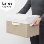 GRANNY SAYS Storage Bins with Lids, Decorative Storage Boxes, Clothes Stoarge Bins, Shelf Baskets, Closet Storage Bins for Clothing, Collapsible Storage and Organization, 2-Pack