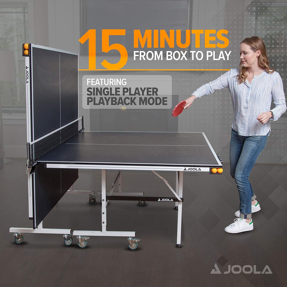 JOOLA Rally TL Professional MDF Indoor Ping Pong Table w/Quick Clamp Table Te...