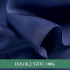King Pillowcases by Pure Bamboo, Genuine 100% Organic Viscose Derived from Bamboo, Luxuriously Soft & Cooling, Double Stitching, Envelope Closure (2 King Pillowcases, Cobalt Blue)