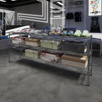 14" Deep x 72" Wide x 27" Height Wire Shelving Kit | 3-Tier | NSF Commercial Storage Rack Unit