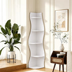 5-Tier Corner Shelf, Space-Saving Storage for Living Room