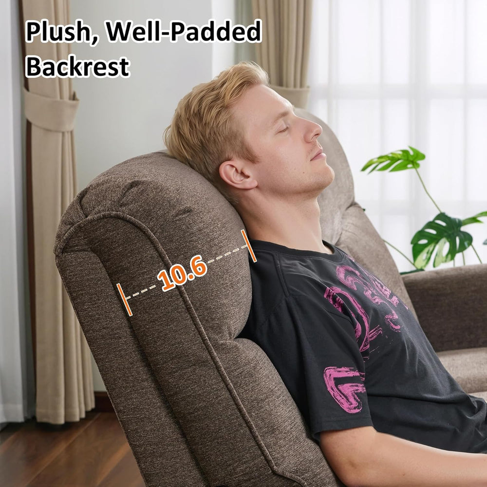 MCombo Compact Wall Hugger Power Recliner Chair for Small Spaces, Dual USB-A/...