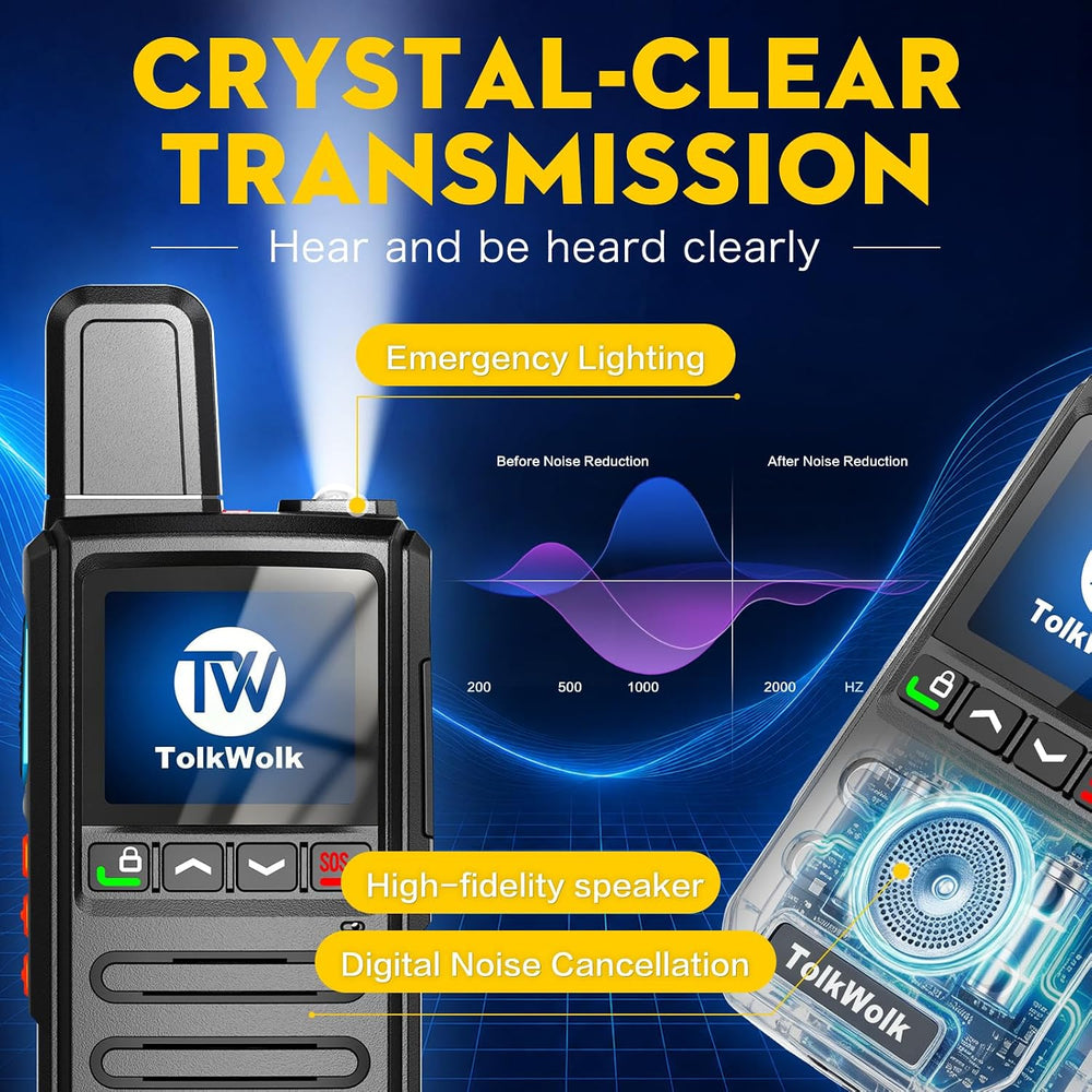 Lifetime Free Rapid Walkie Talkies Long Range Radio for Team,Outdoor,Family