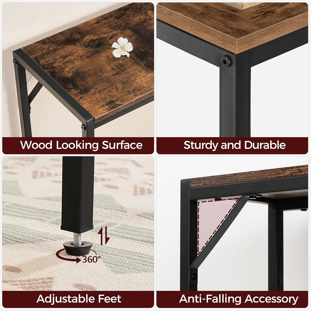 MAHANCRIS Console Table, Narrow Sofa Table, 43.7” Entrance Table with Power S...