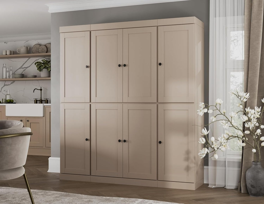 Palace Imports Solid Wood Pantry Cabinet – 71.5" Tall x 65" Wide - ...