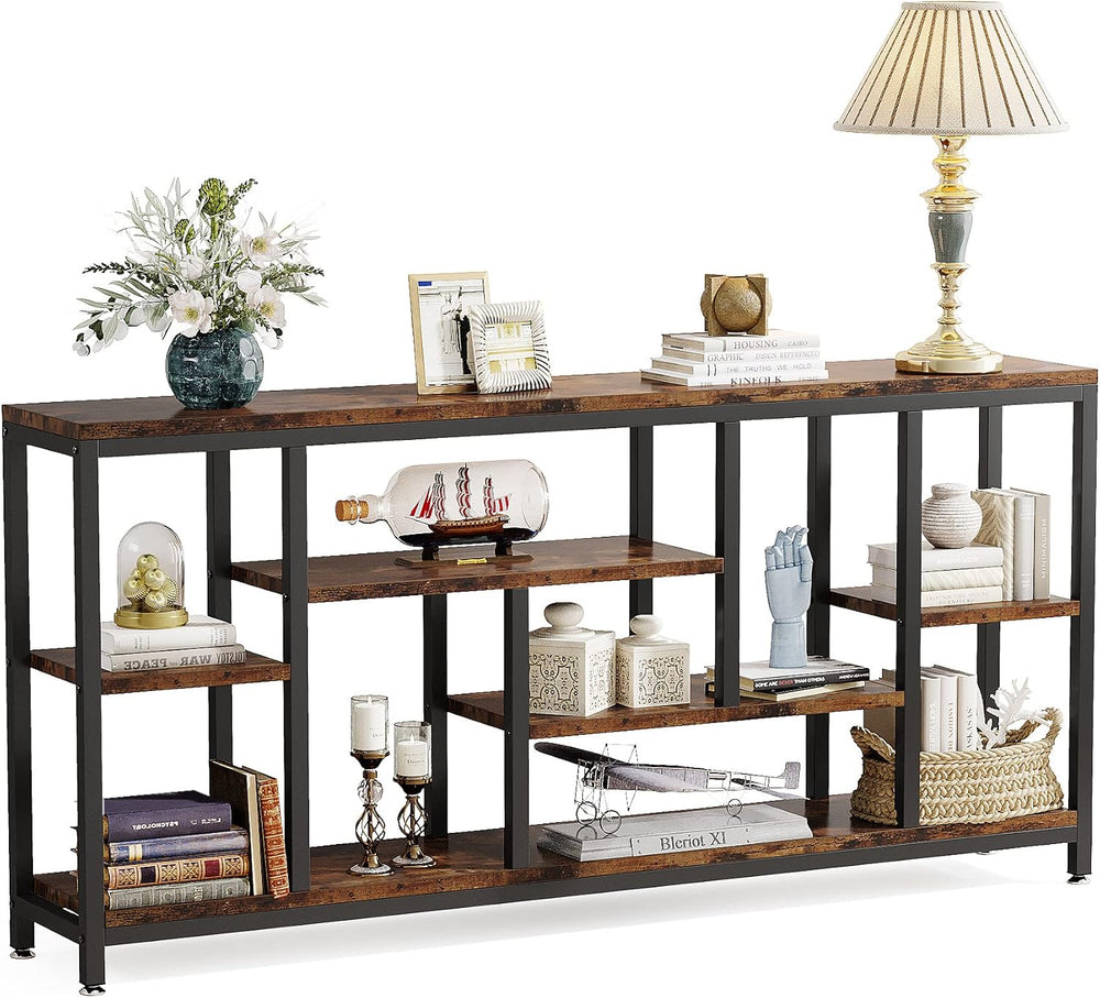 Tribesigns Console Sofa Table, 70.9 inch Extra Long Table Behind Couch with S...