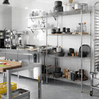 21" Deep x 42" Wide x 74" Height Wire Shelving Kit | 4-Tier | NSF Commercial Storage Rack Unit