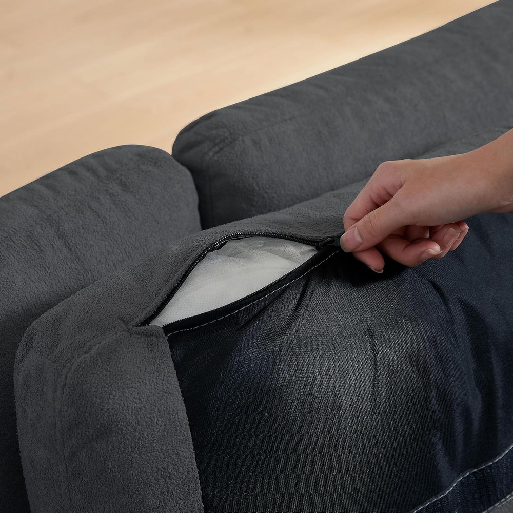 102" Convertible Sectional Sofa Couch, L Shaped Couch with Back Cushions...