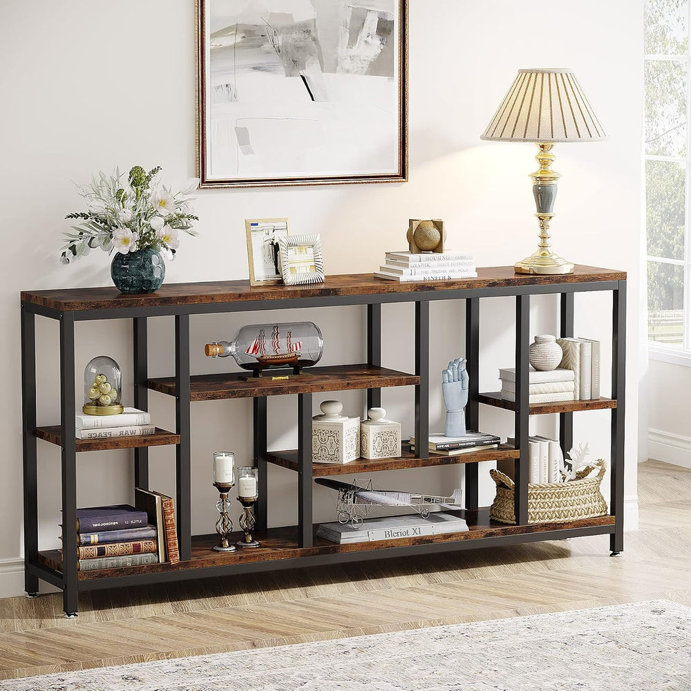 Tribesigns Console Sofa Table, 70.9 inch Extra Long Table Behind Couch with S...