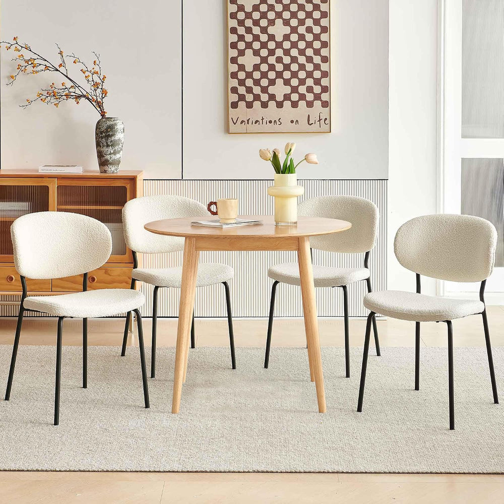 3-Piece Small Round Bistro Table & Chairs Set for 2, Space Saving Kitchen...