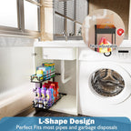 Under Sink Organizer, 2 Tier Slide Out Storage for Bathroom Kitchen (2 Pack)